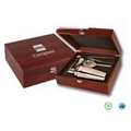 Rosewood Finish Martini Set